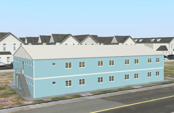 736 м² Общежитие быстровозводимое